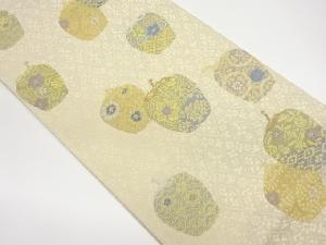 仕覆に菱模様織出し袋帯